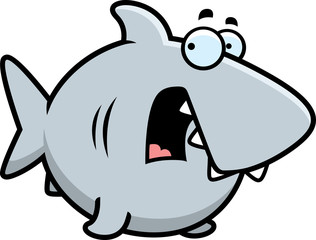 Scared Cartoon Shark