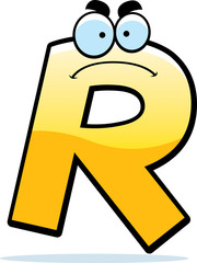 Angry Cartoon Letter R