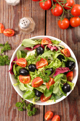 salad with tomato and olive