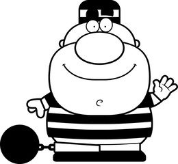 Waving Cartoon Prisoner