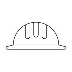 construction helmet isolated icon