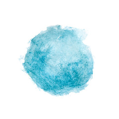 Watercolour  blue painted circle