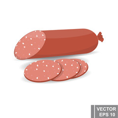 Sausage. Meat. Tasty food. The icon. For your design.