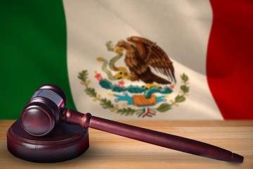 Composite image of hammer and gavel