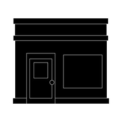 store building front isolated icon