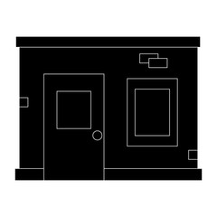 store building front isolated icon