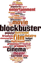 Blockbuster word cloud