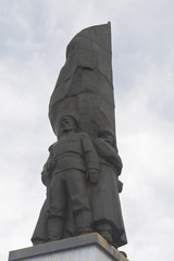 Monument to the fighters of the North-Dvinskaya River Flotilla in Kotlas, Arkhangelsk region, Russia