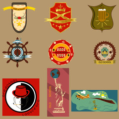 Set of retro labels/ logos/ stickers/ emblems