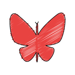 cute butterfly isolated icon