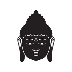 Buddha icon On White Background
