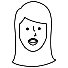 young woman avatar character