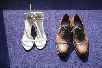 wedding shoe and wedding decoration