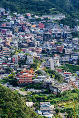View of Jiufen town houses