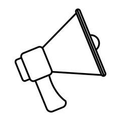 megaphone sound isolated icon