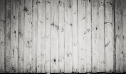 Old grungy white wooden wall, frontal texture