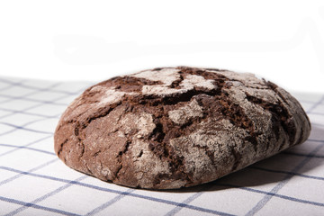 still life bread on white background