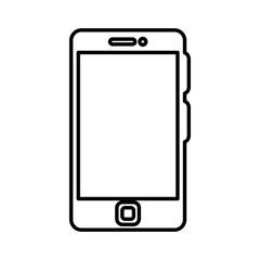 smartphone device isolated icon