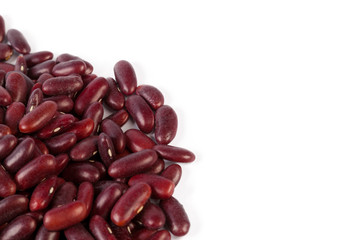 Red bean isolated on white background
