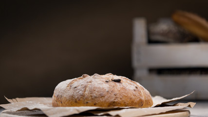  Loaf of bread on the table