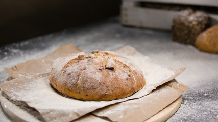  Loaf of bread on the table