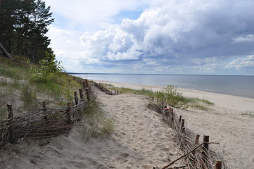 Plage, Jurmala, Lettonie