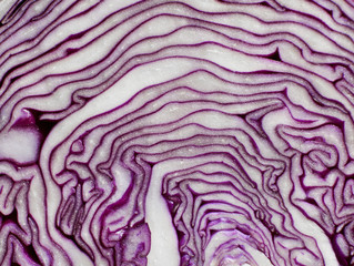 Obraz premium Red cabbage texture