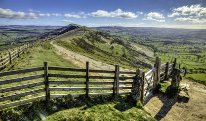 Looking towards Back Tor and Lose hill, Derbyshire, UK