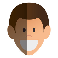 young man avatar character vector illustration design