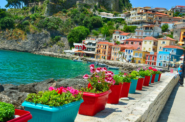 Parga greek tourist resort Epirus Greece