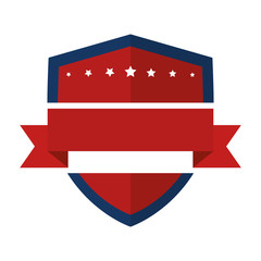 united states of america shield vector illustration design