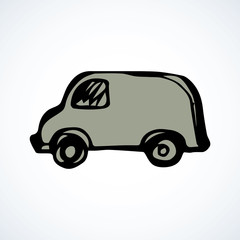 Truck. Vector drawing