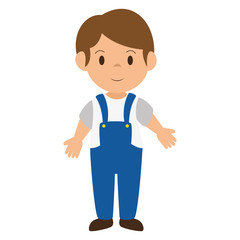 little boy avatar icon vector illustration design