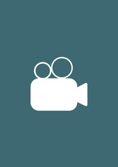 Video camera icon, Vector