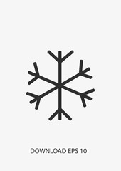Snowflakes icon, Vector