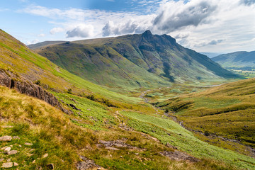 Mountain landscape in The Lake District National Park, Cumbria, England
