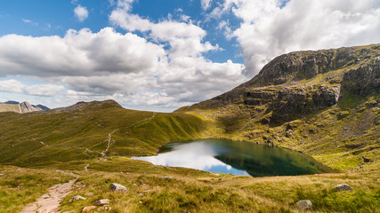 Glacial Lake Angle Tarn in The Lake District National Park, Cumbria, England