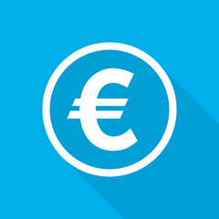Euro icon. Vector illustration.