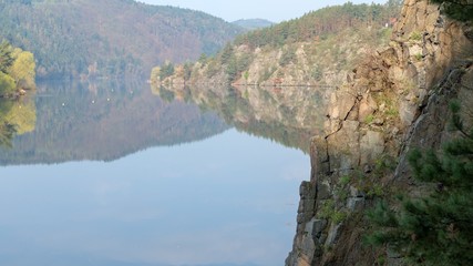 quiet spring morning at vltava river
