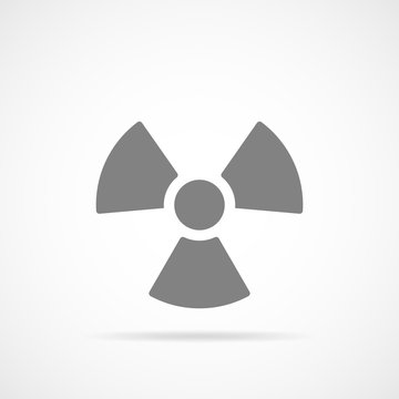 Danger radiation icon. Vector illustration.