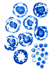 Watercolor blots