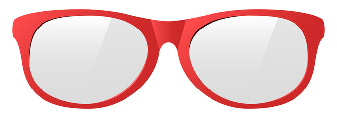 vector red sunglasses