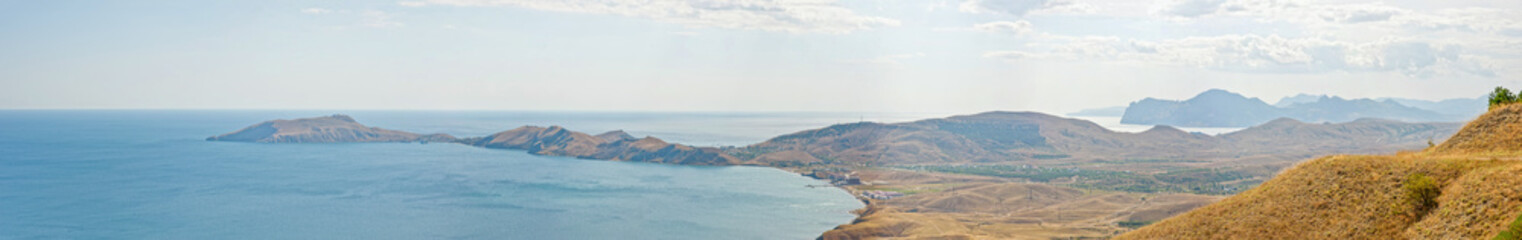 Beautiful Crimean mountain panoramic landscape