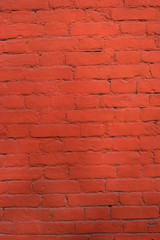 Red brick wall pattern background.