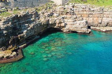Naklejka premium Panoramic view of Polignano. Puglia. Italy.