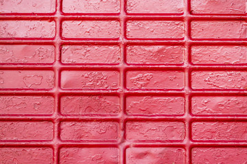 texture of red metal sheet