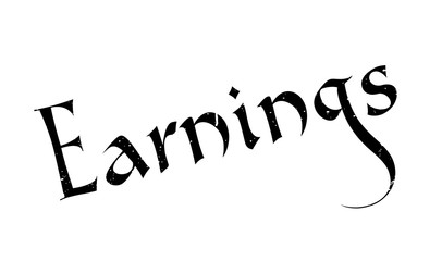Earnings rubber stamp. Grunge design with dust scratches. Effects can be easily removed for a clean, crisp look. Color is easily changed.