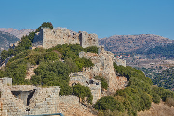 Fototapeta premium Nimrod tower ruins, north Israel