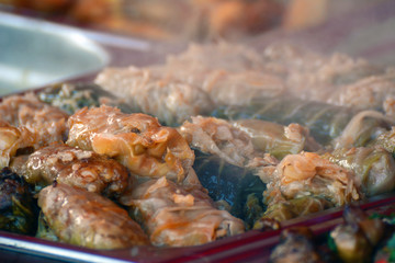Cabbage dumplings also known as sarmale