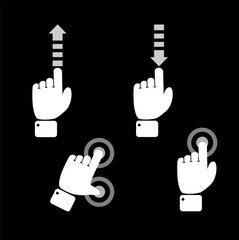 Phone touch gestures. Pull Down to Refresh